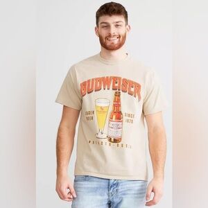 Budweiser Brown Graphic Tee for Men